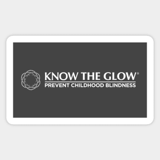 Know The Glow White Logo Sticker